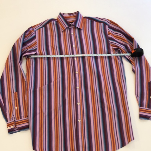 Etro Mens Multicolored Striped Shirt, size 38 - Picture 2 of 7